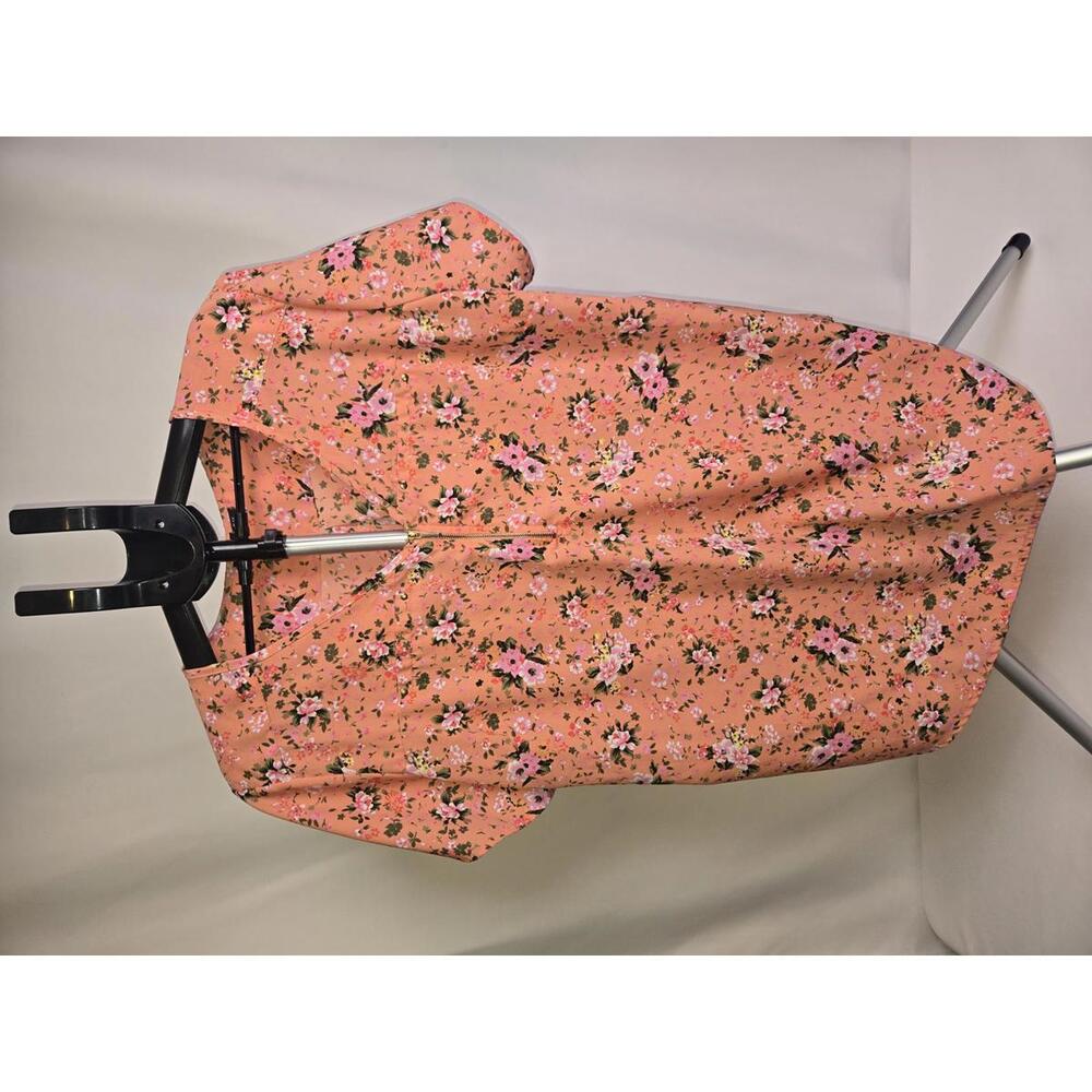New Glory Women's 3X Floral Short Sleeve Top
